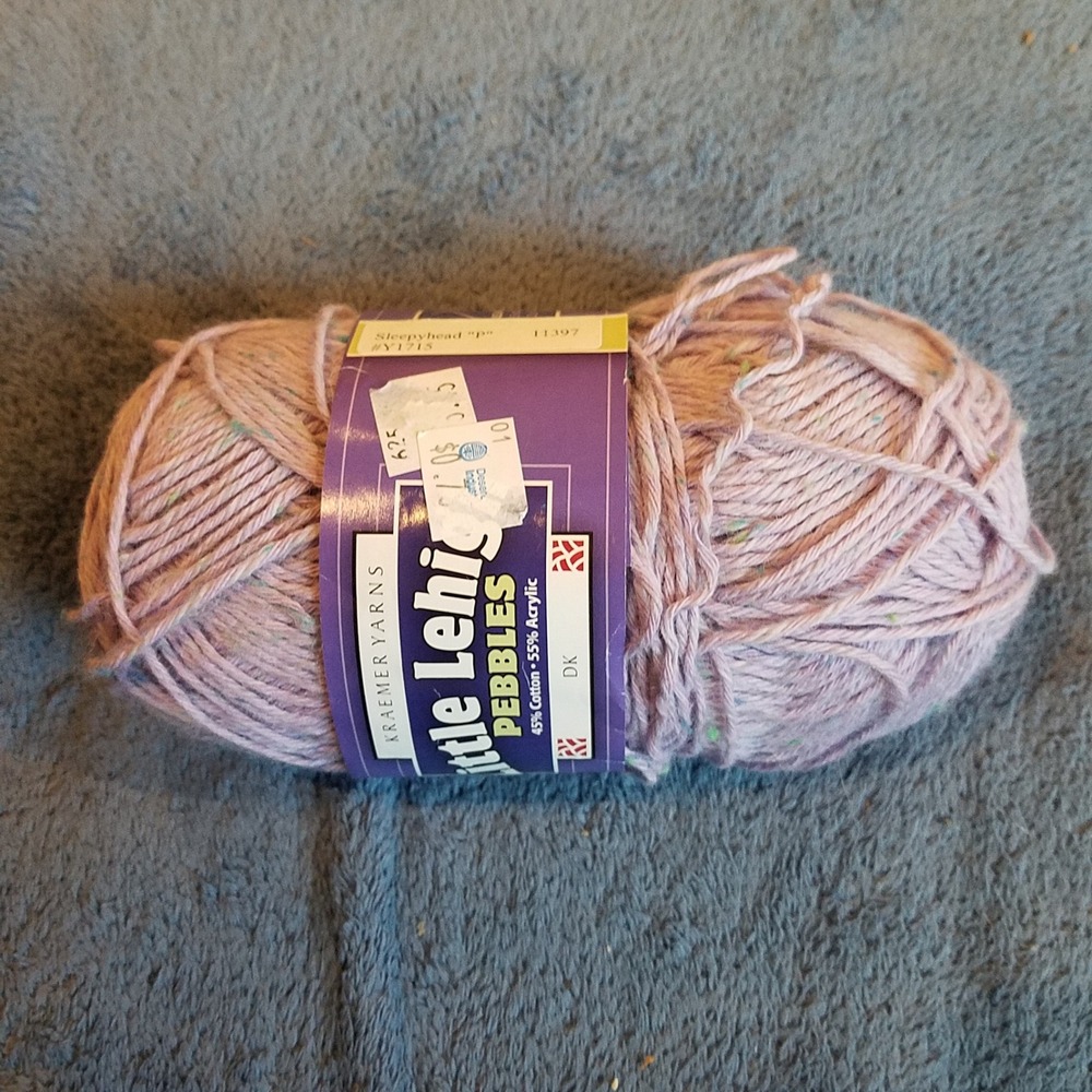 Kraemer Yarns Little‎ Lehigh Pebbles Yarn 100g Lavender Sleepyhead New DK Cotton